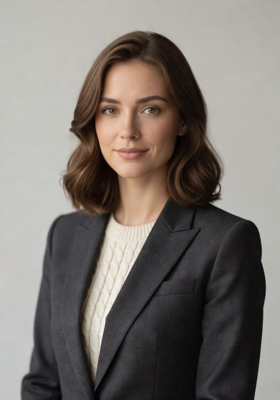 Polished AI headshot generated by SelfAI from a single selfie